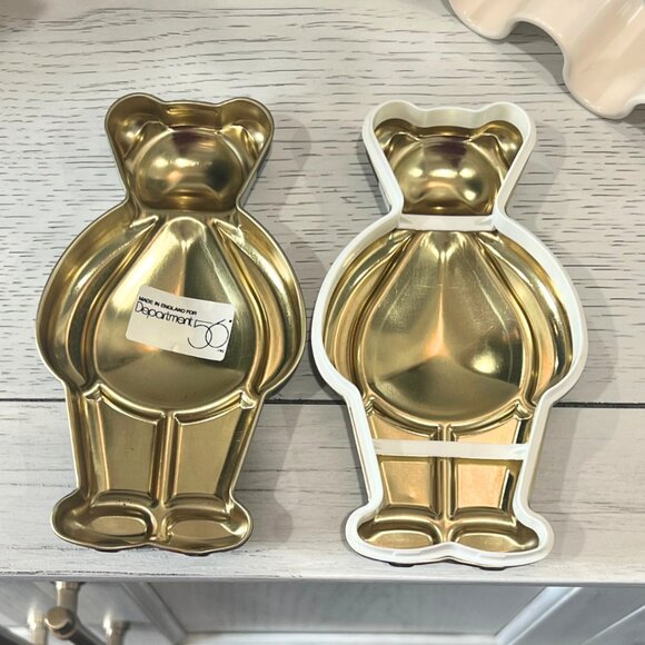 Vintage 1994 Dept 56 Panda Bear Candy Tin Silver Crane Designs Made in England - Picture 4 of 5